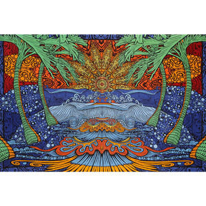 3D Epic Surf Tapestry by Sunshine Joy
